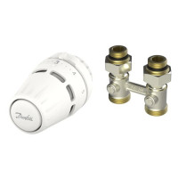 Комплект для радиатора прямой Regus (M30x1.5) + RLV-KB 1/2"Х3/4", Danfoss Комплект для радиатора прямой Regus (M30x1.5) + RLV-KB 1/2"Х3/4", Danfoss