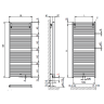 Дизайн-радиатор Kermi DUETT 1796x784